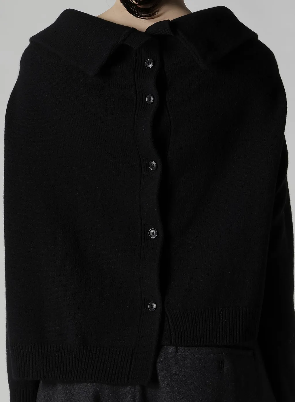Wool Jersey Asymmetric Pullover