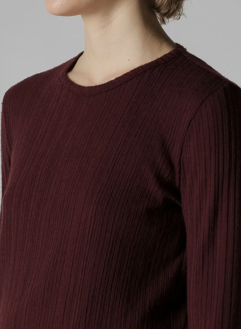 Soft Random Rib Round Neck T