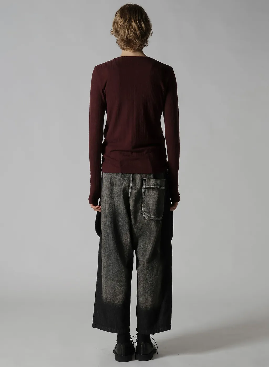 Soft Random Rib Round Neck T