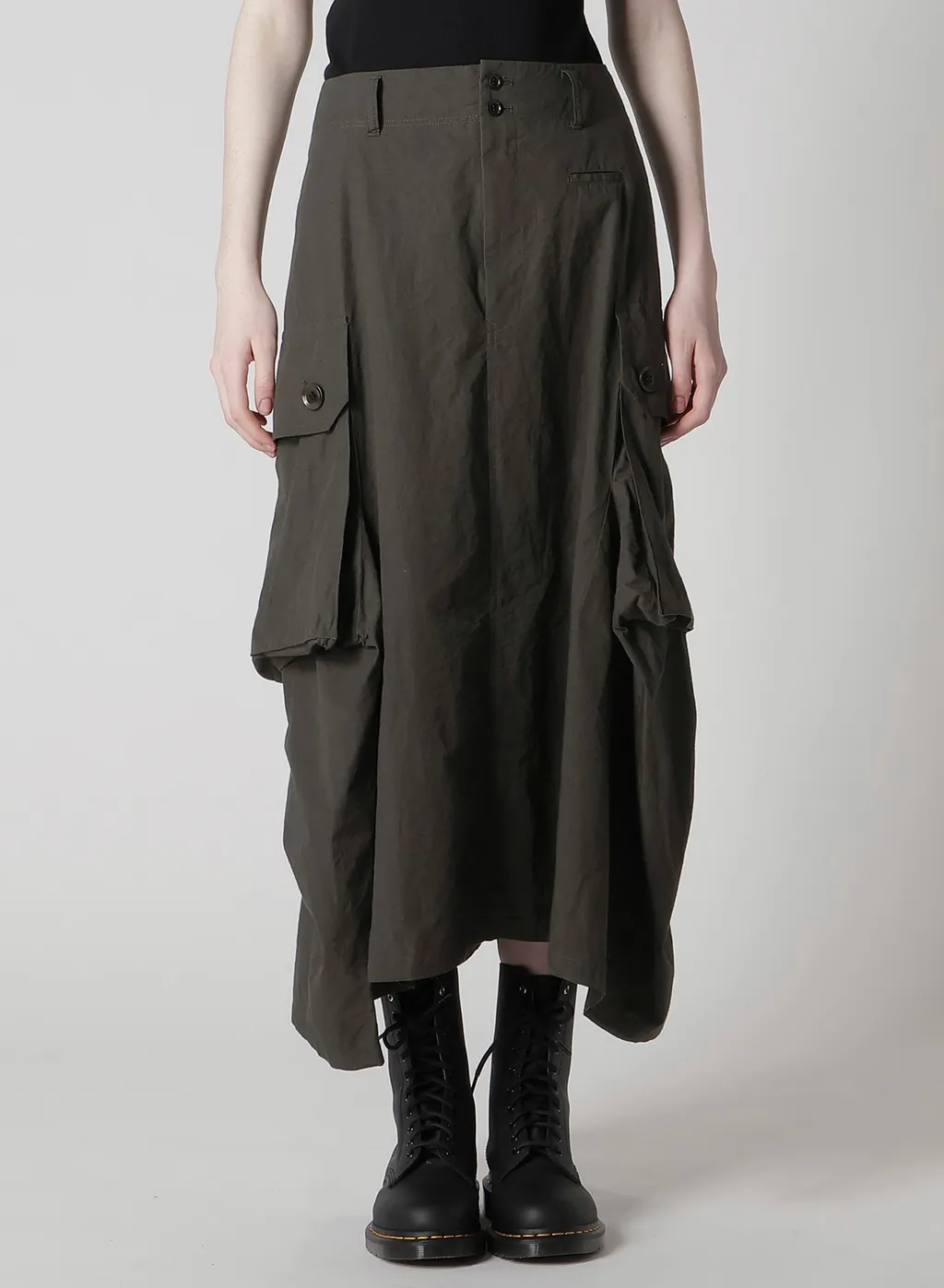 Cotton/Linen Cargo Skirt