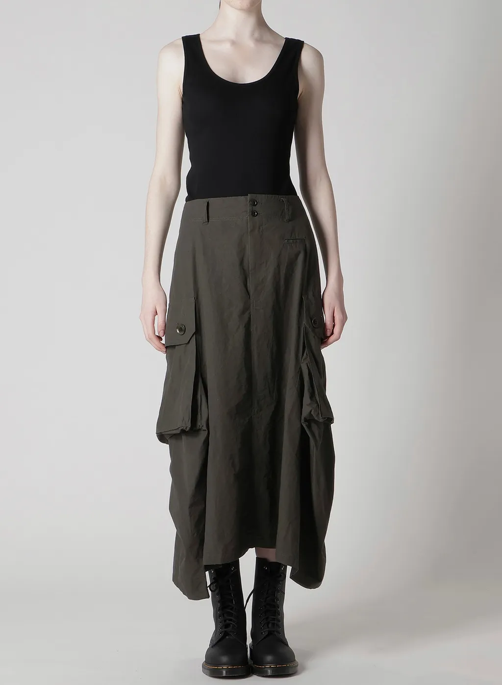 Cotton/Linen Cargo Skirt