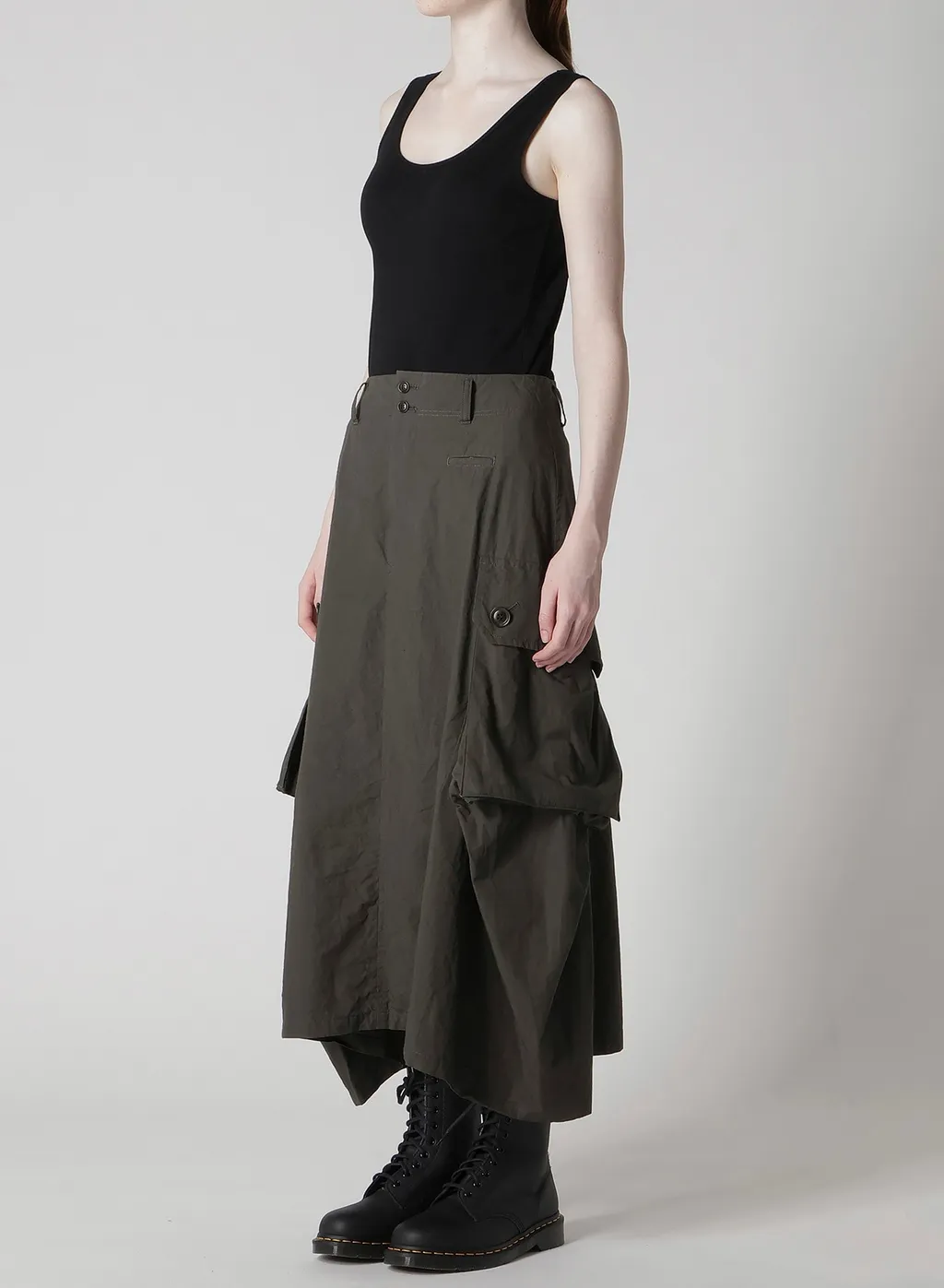 Cotton/Linen Cargo Skirt