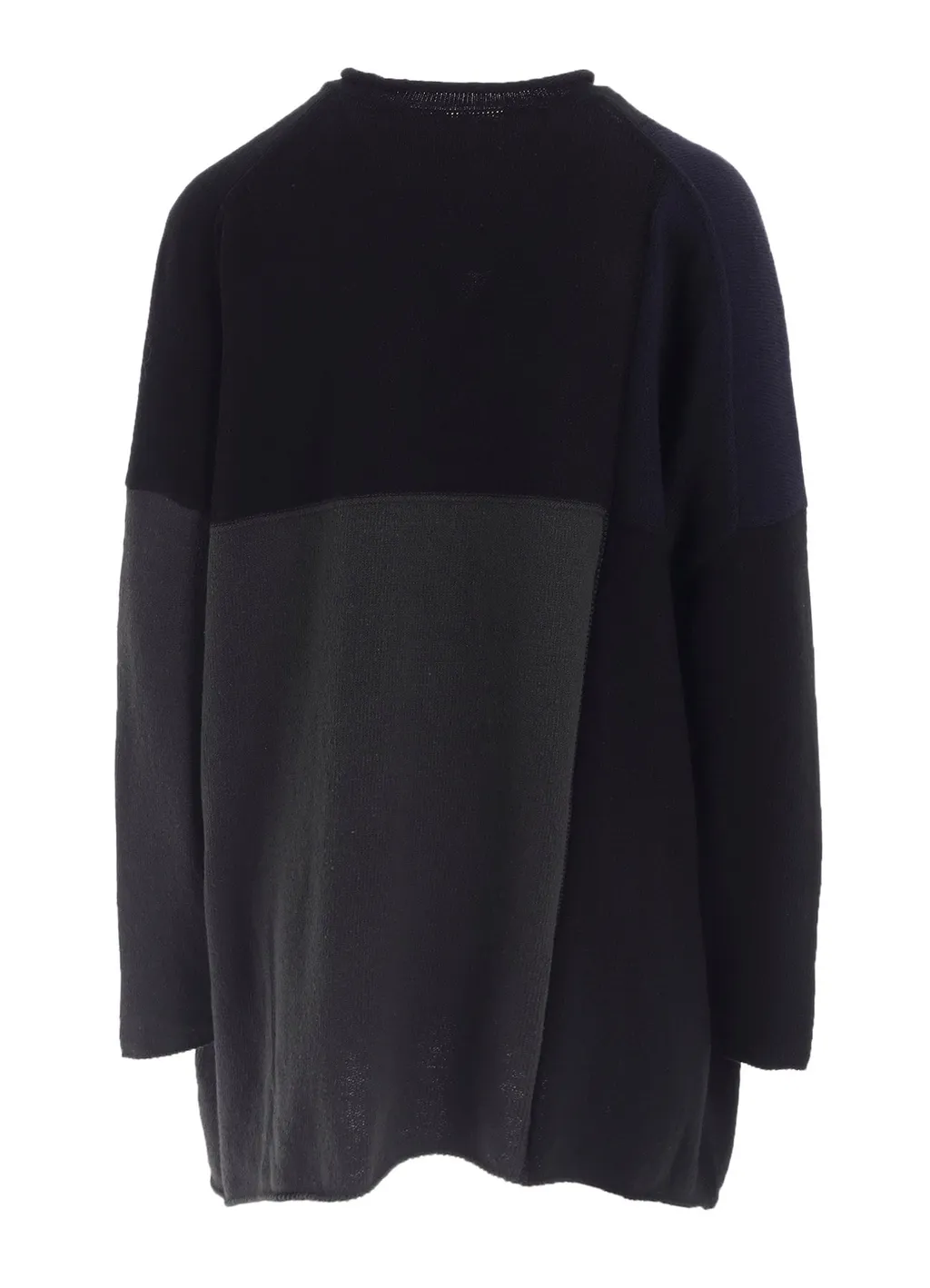 Hard-Twisted Block Intarsia Short Dress Pullover