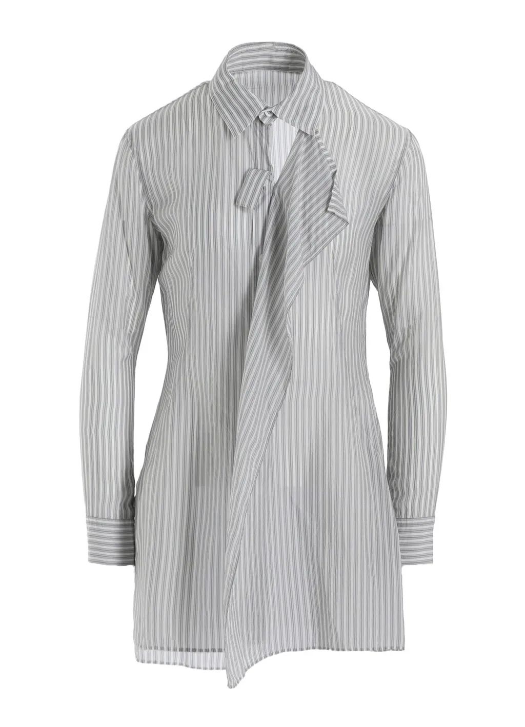 Cupro Stripe Front Cloth Shirt