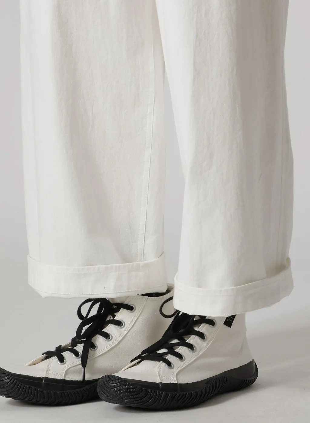 Cotton Twill Straight String Pants