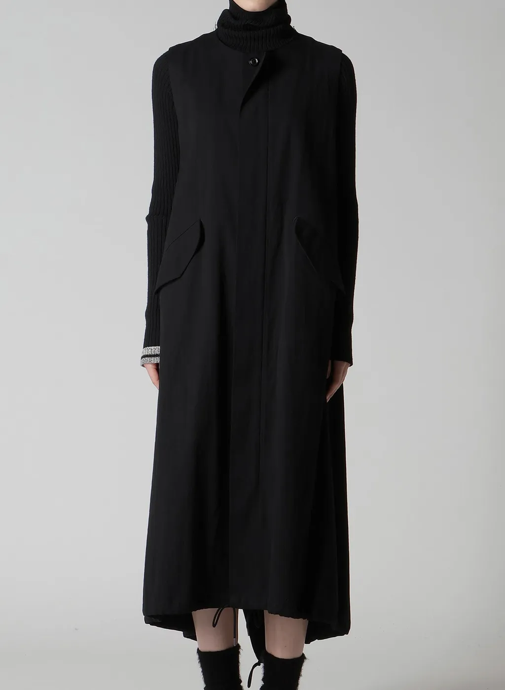 C/Ry Gabardine Fish Tail Dress