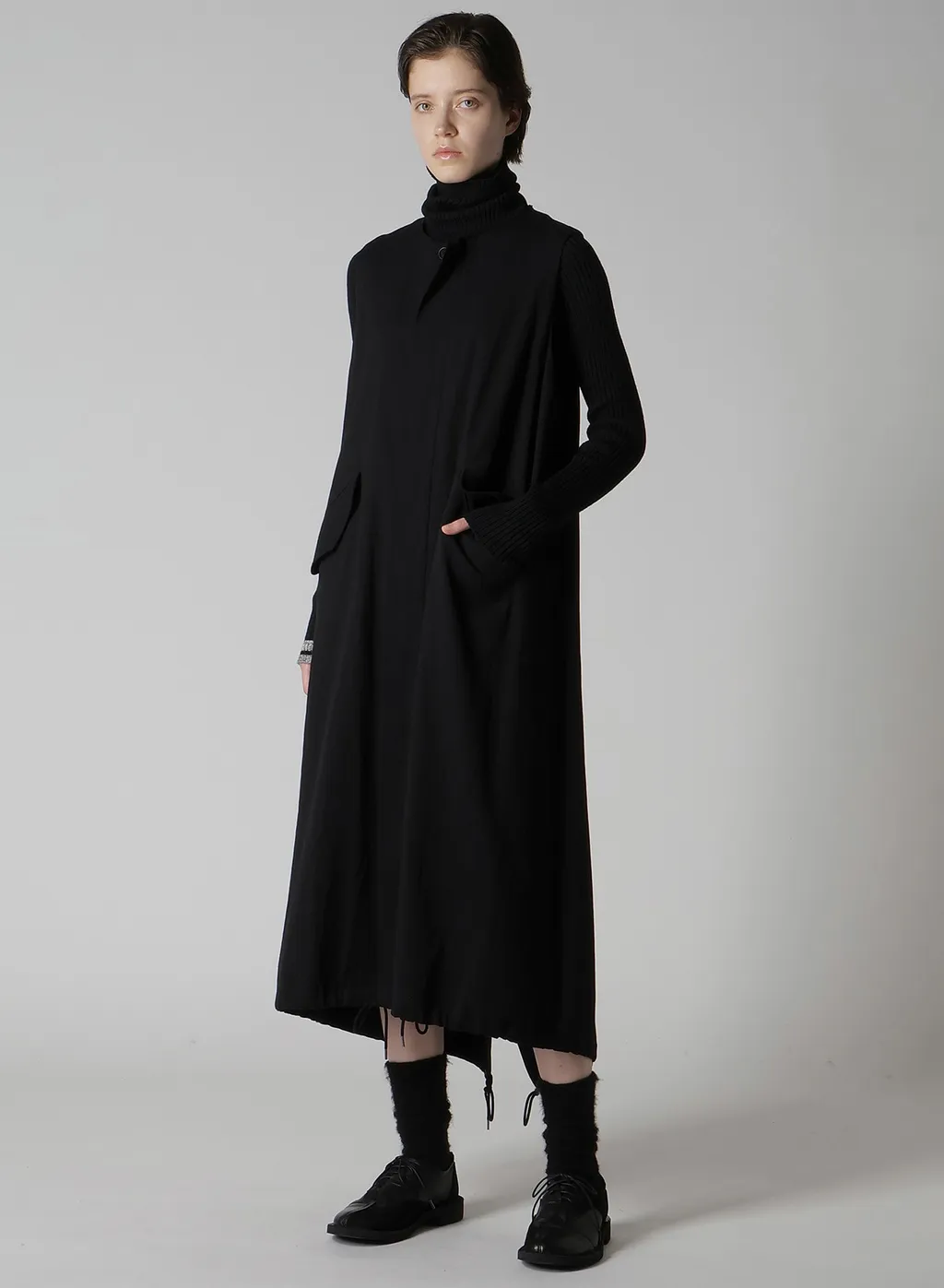 C/Ry Gabardine Fish Tail Dress
