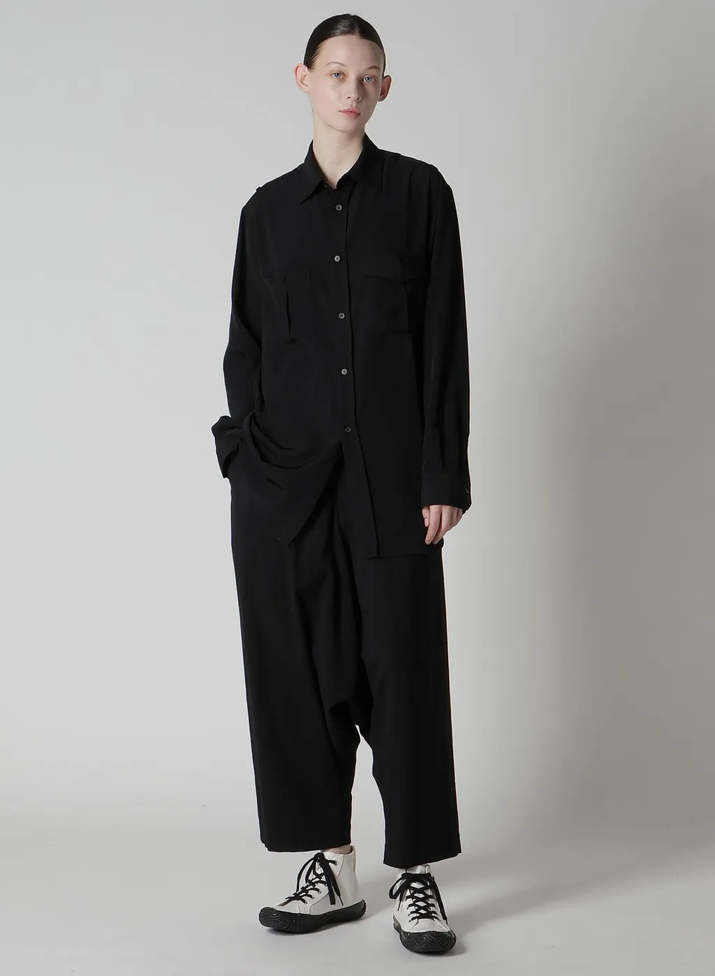 C/Ry Gabardine 2-Tuck Sarouel Pants