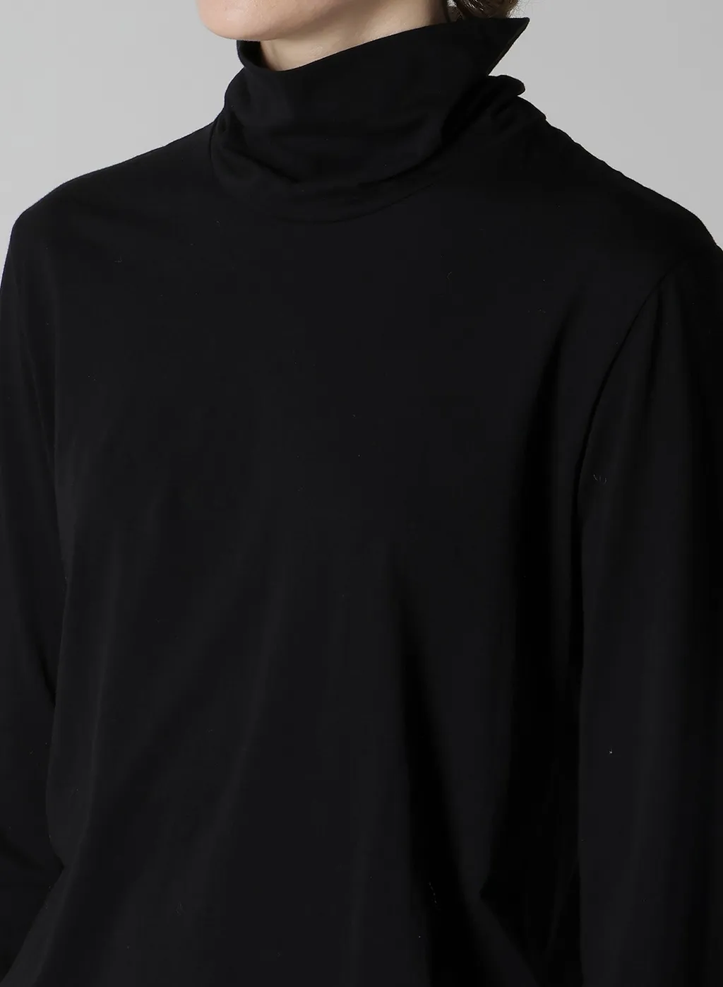 Soft Jersey High Neck Long T