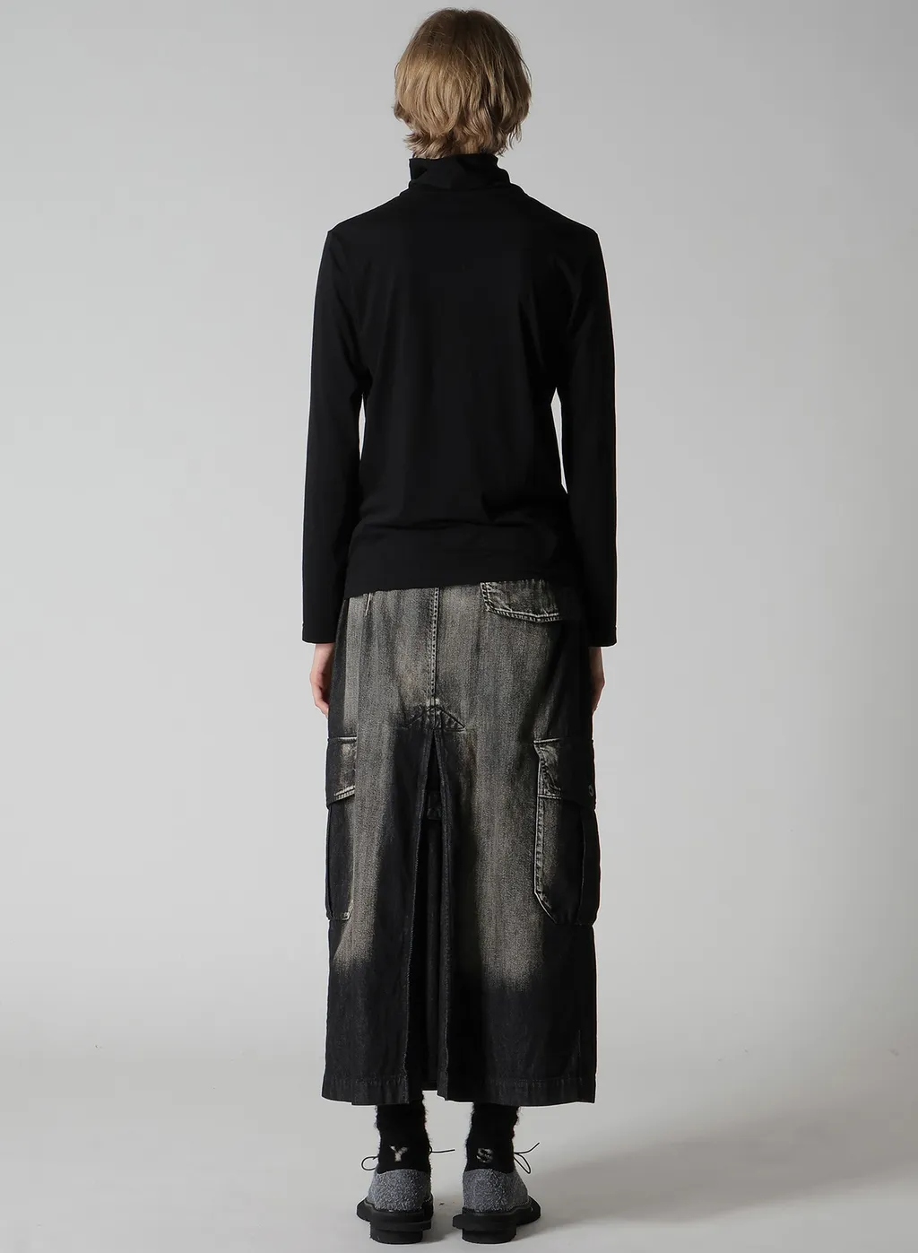 Soft Jersey High Neck Long T