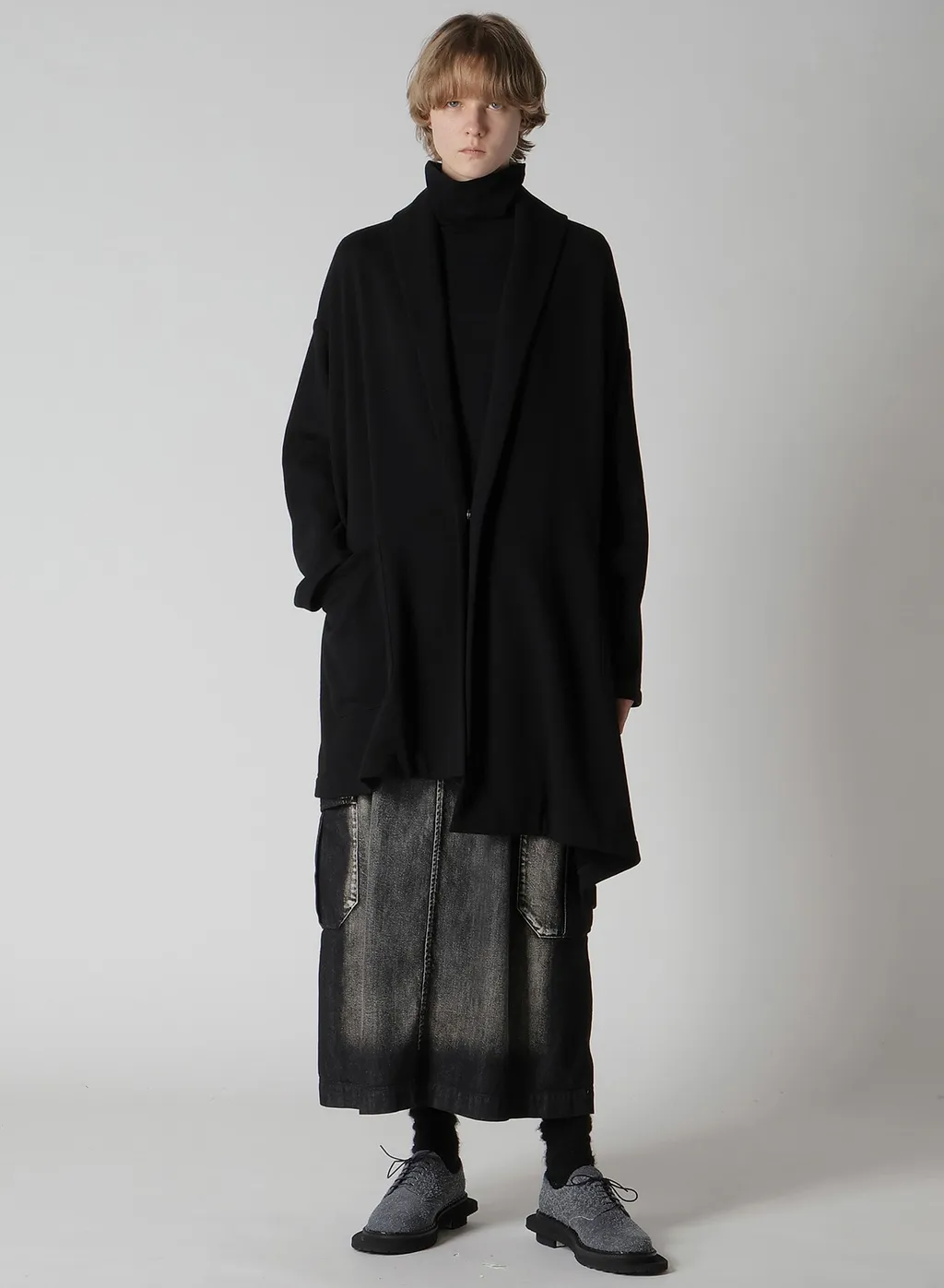 Soft Jersey High Neck Long T