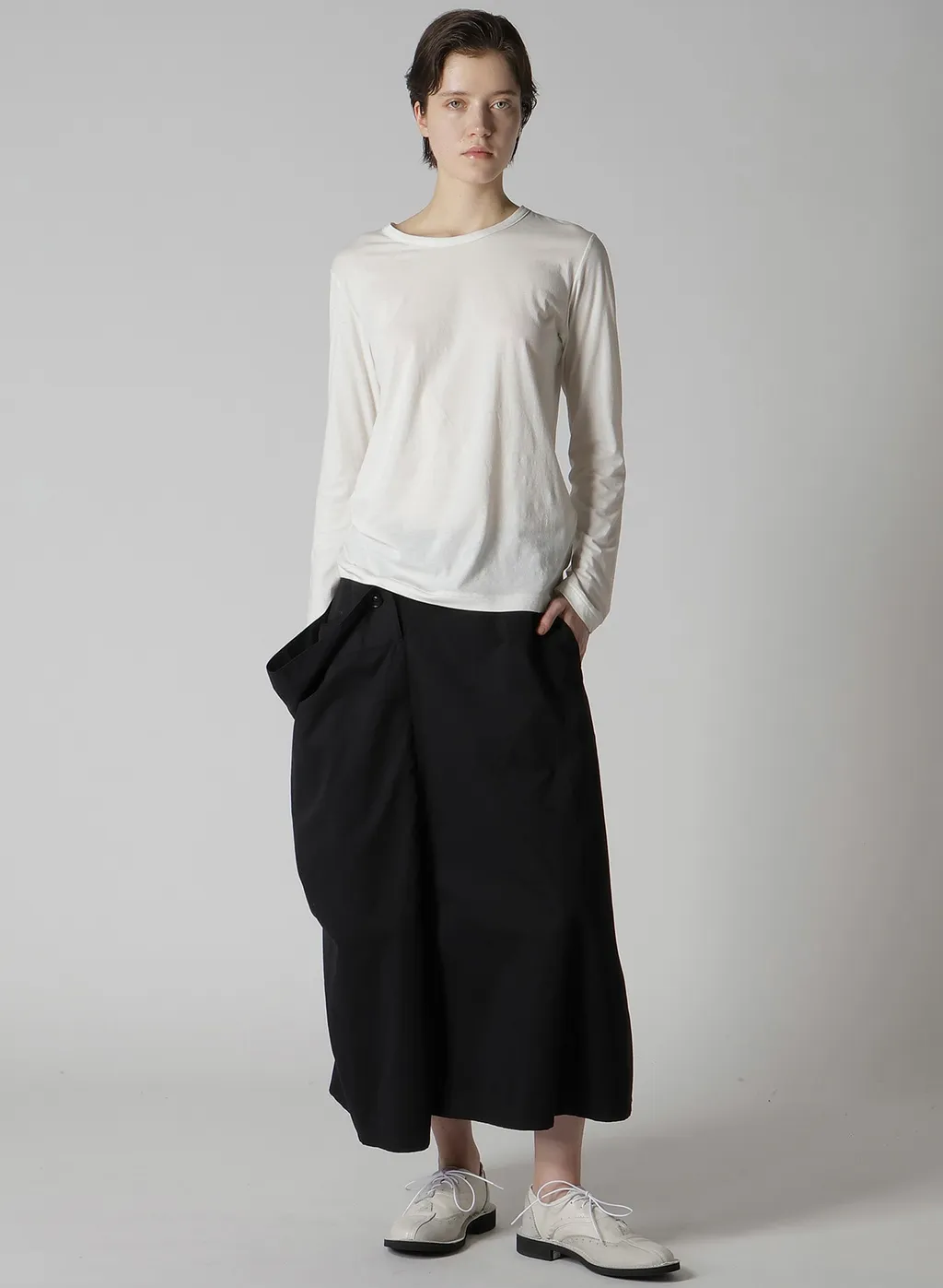 Soft Jersey Round Neck Long T