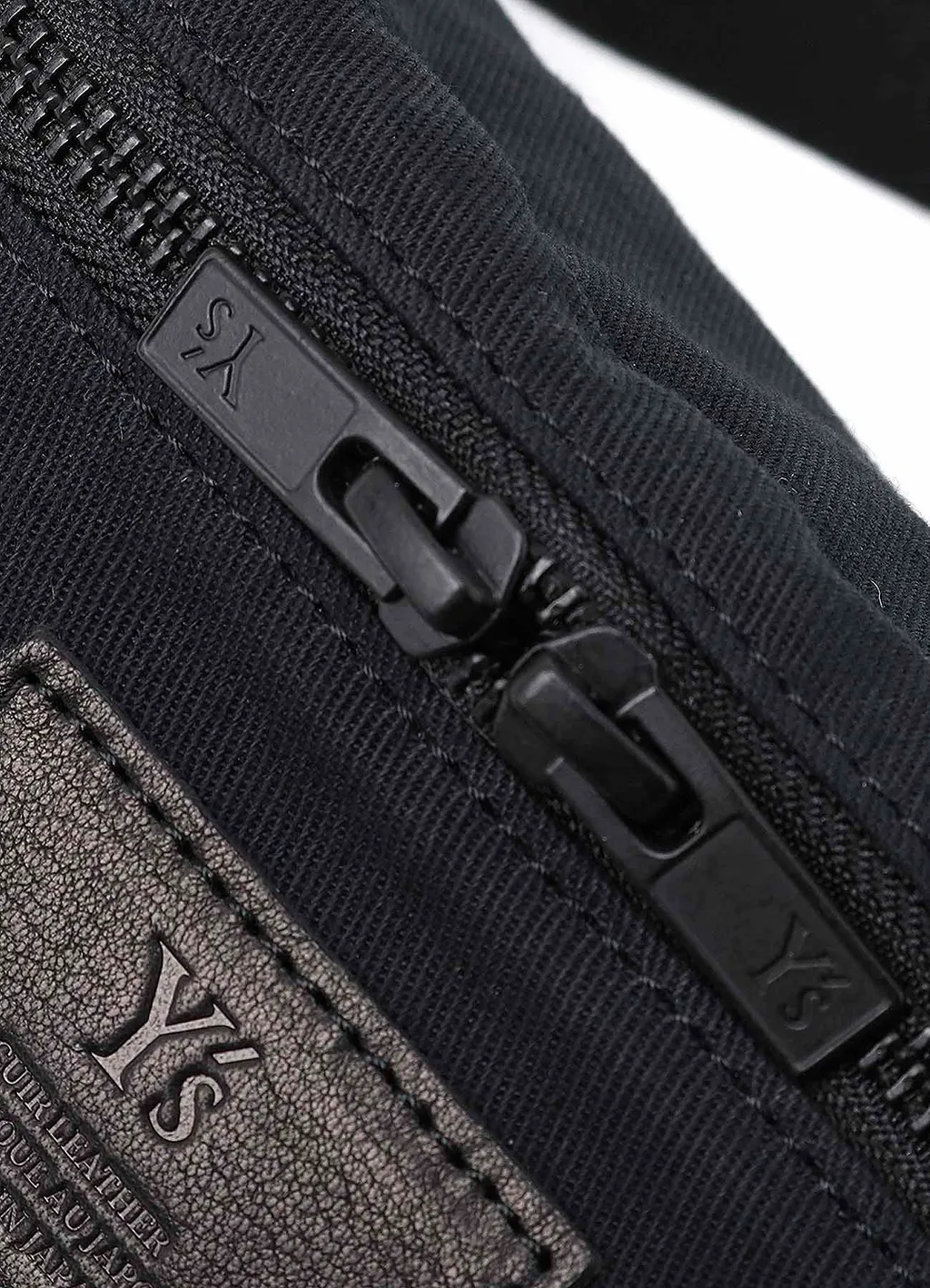 Cotton Linen Twill / Leather Crossbody Bag
