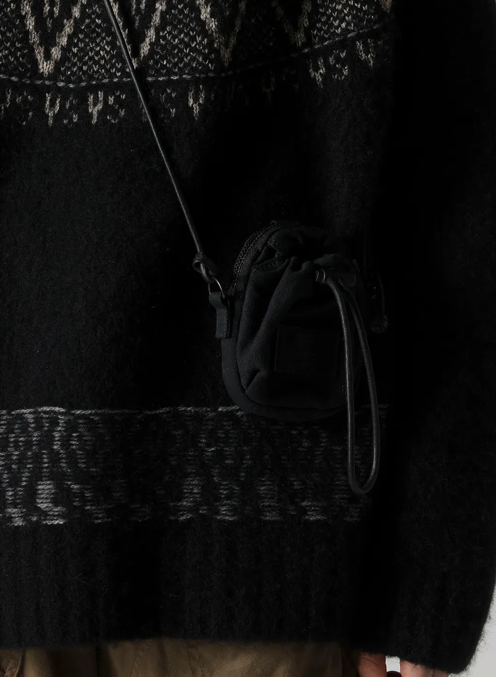 Cotton Linen Twill / Leather Pouch