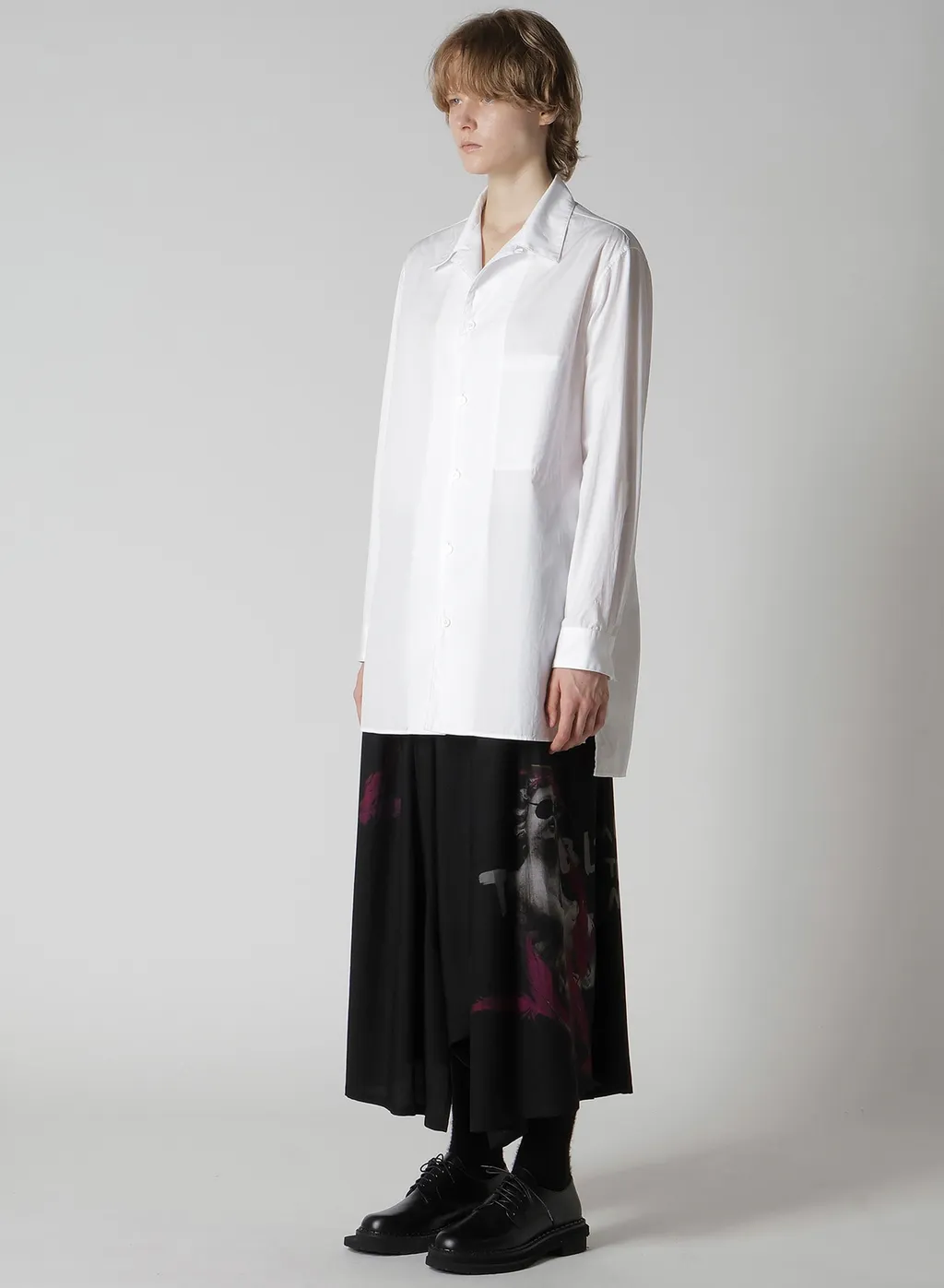 100/2 Broad Open Collar Shirt