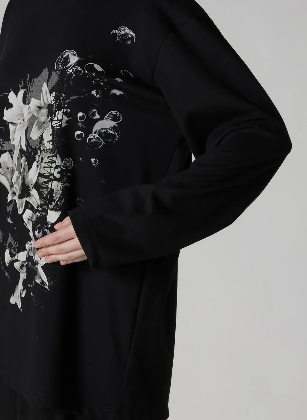 Flower Print Long Sleeve T
