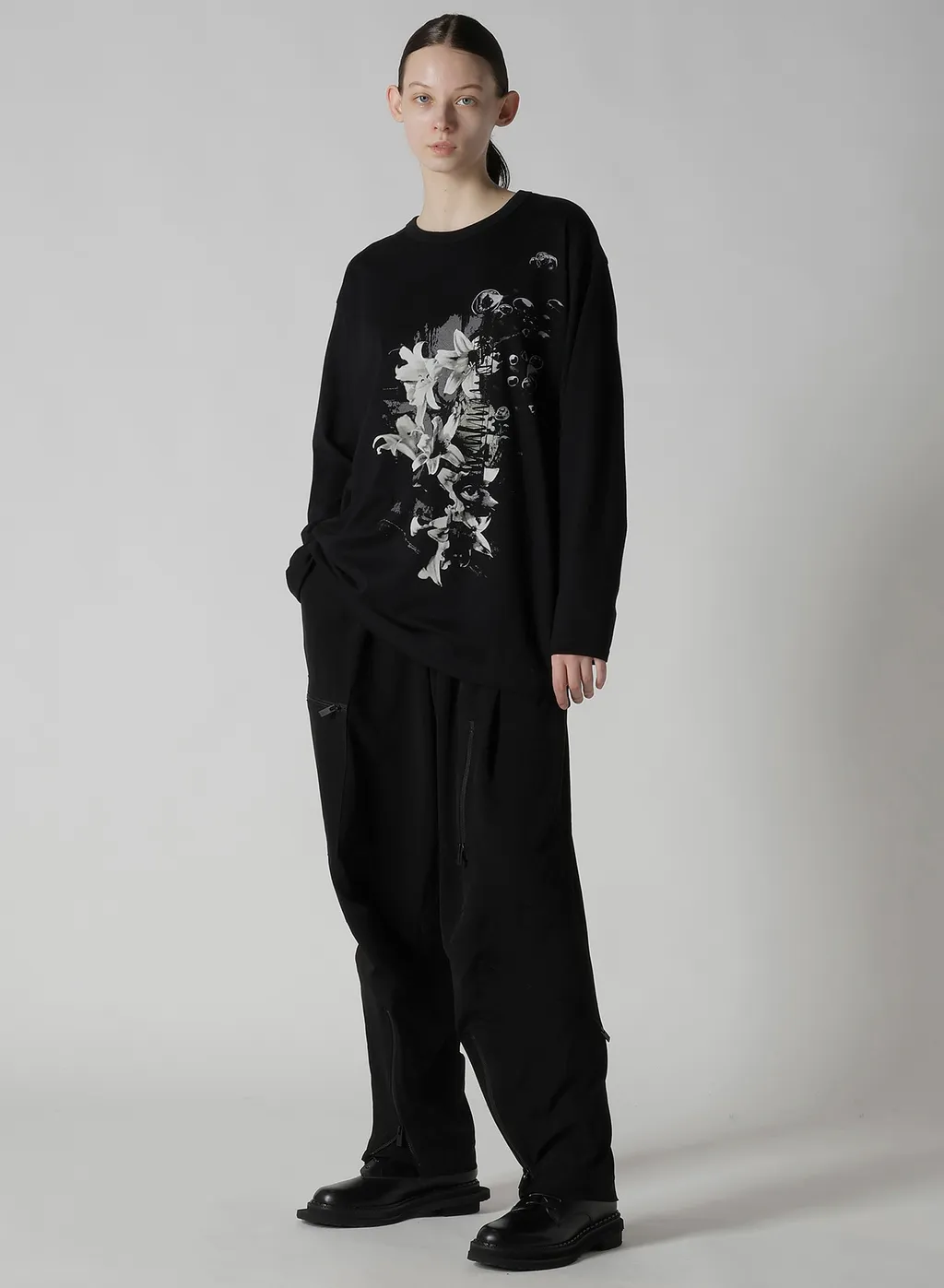 Flower Print Long Sleeve T