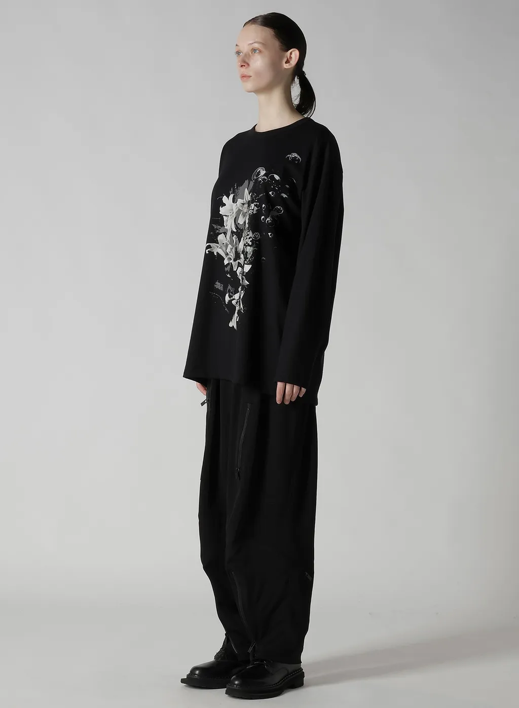 Flower Print Long Sleeve T