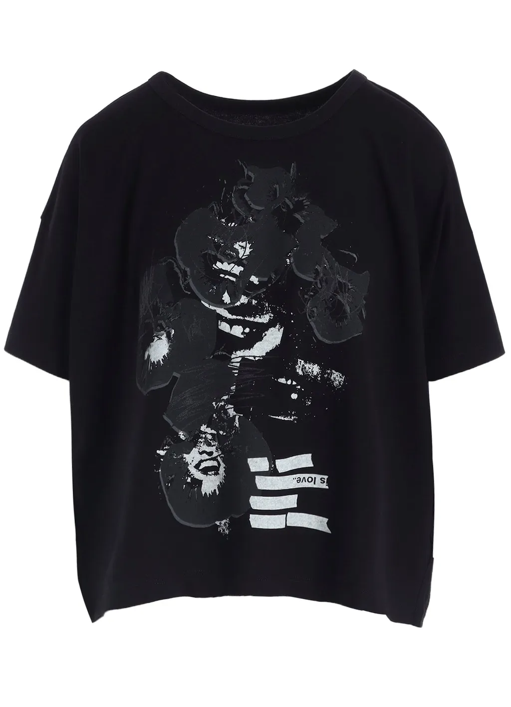Flower Print Half Sleeve T