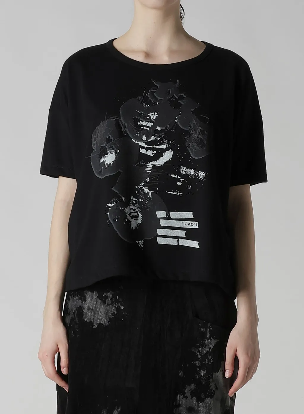 Flower Print Half Sleeve T