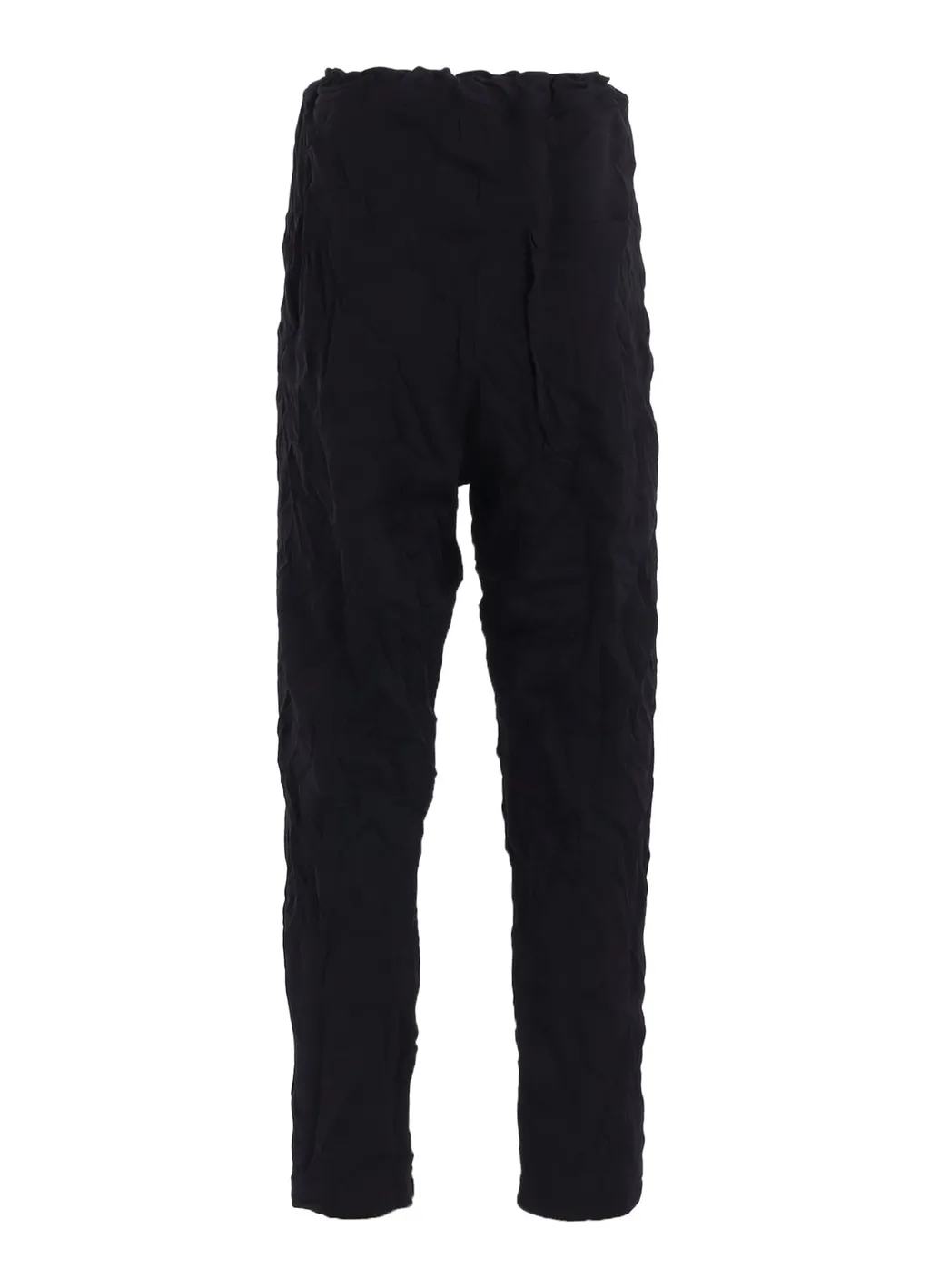 Wrinkle-Effect Tapered Pants