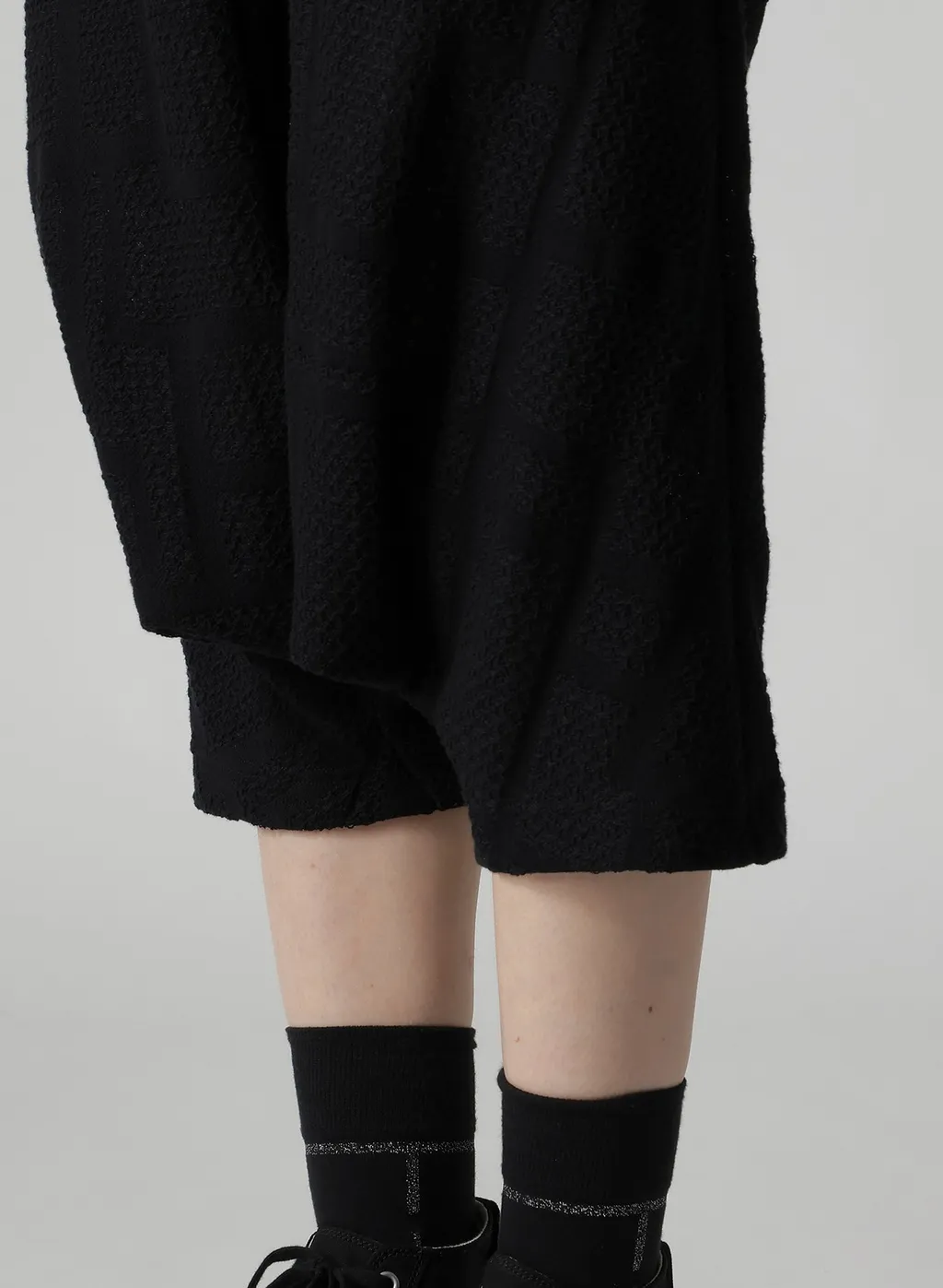 Geometric Sheer Jq Pocket Sarouel Pants