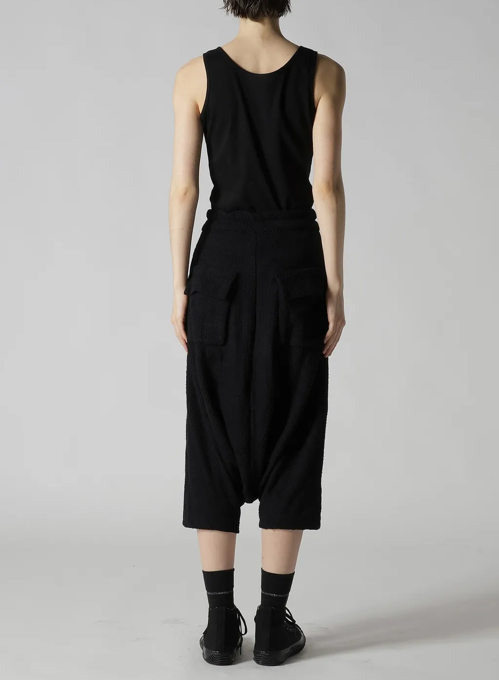 Geometric Sheer Jq Pocket Sarouel Pants