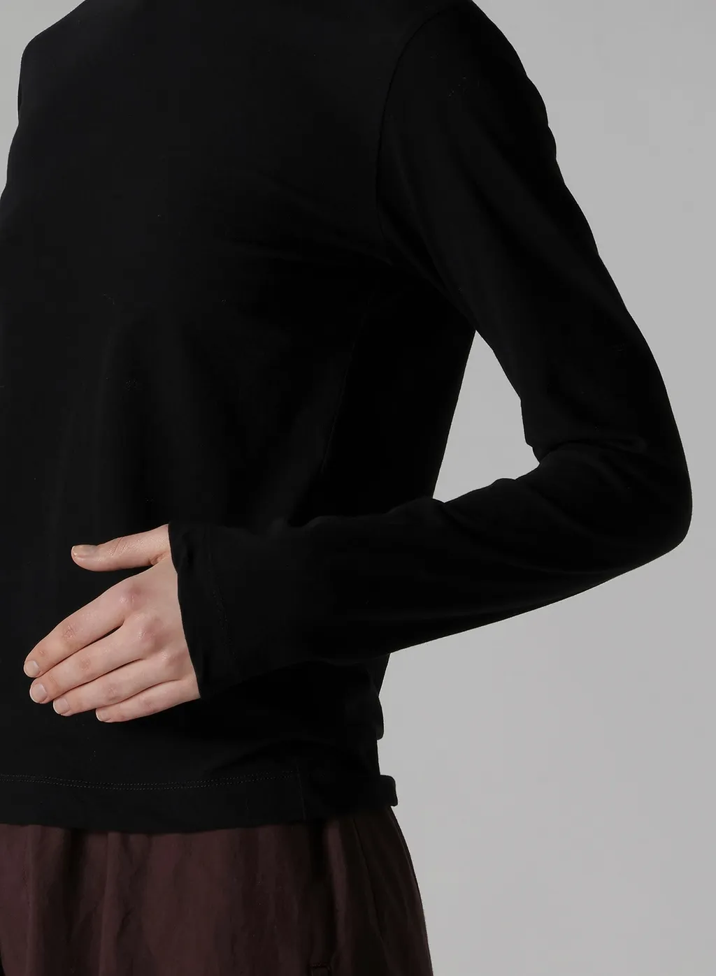 Hard-Twisted Jersey Hn Long Sleeve T
