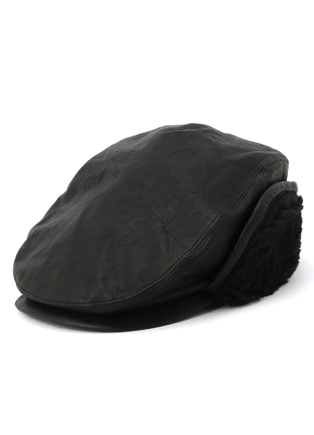 Soft Leather Ear Muff Cap