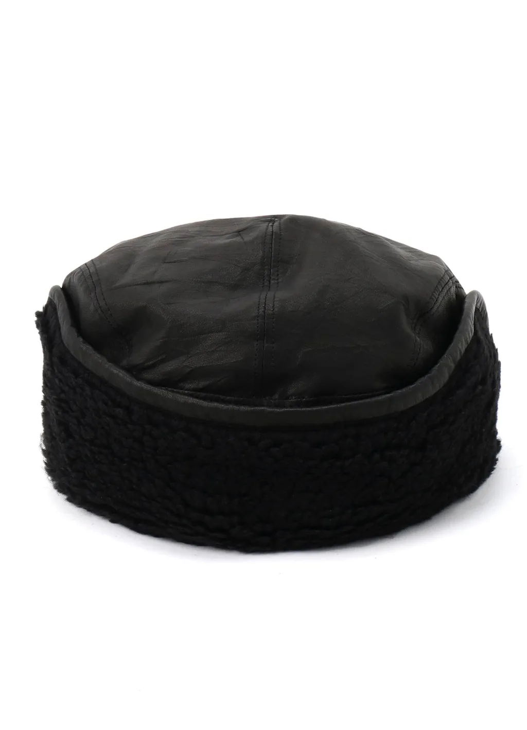 Soft Leather Ear Muff Cap