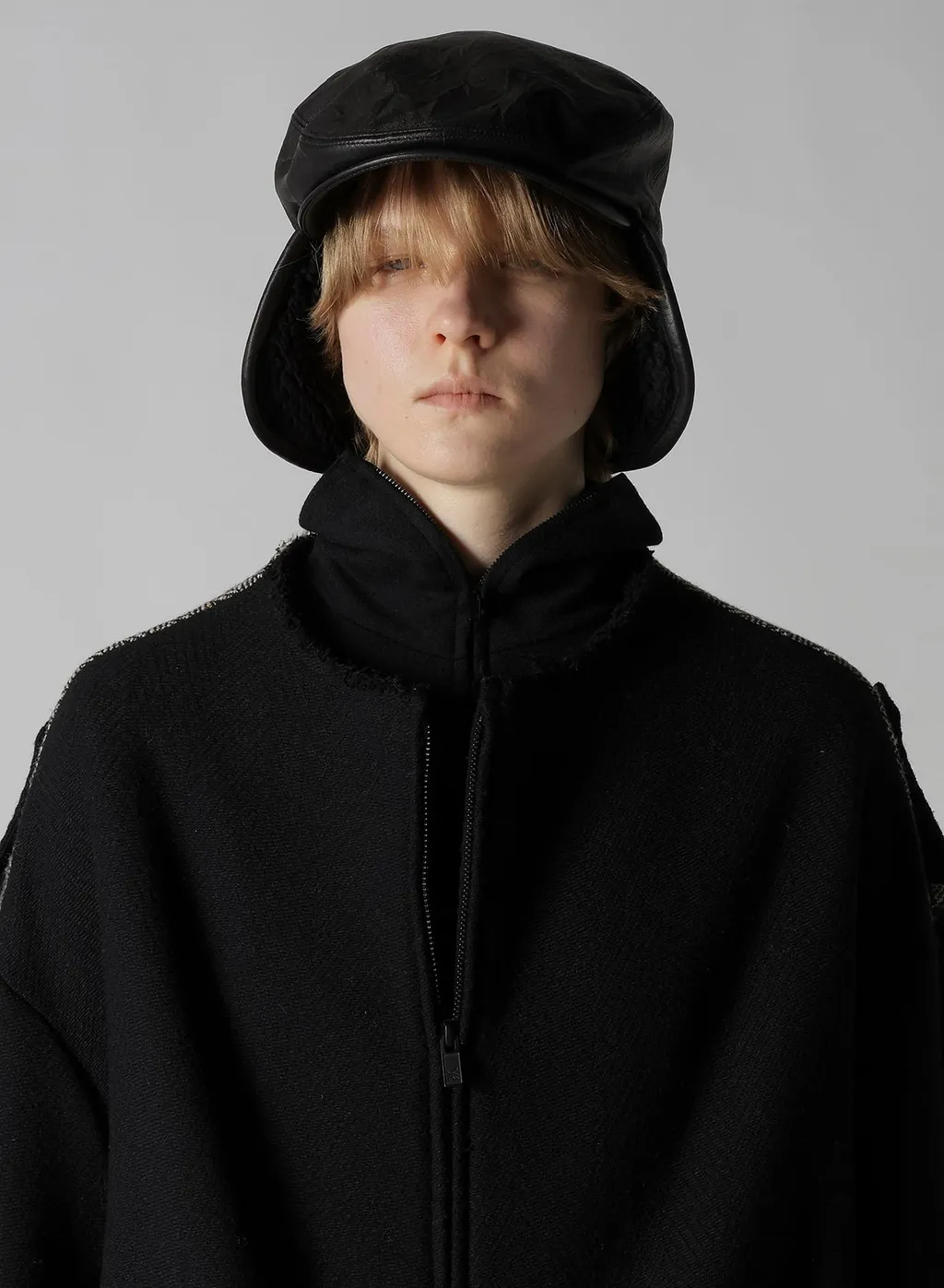 Soft Leather Ear Muff Cap