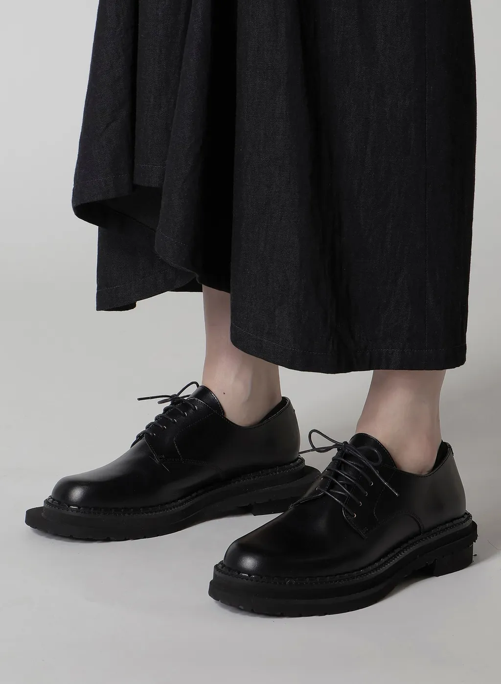 Twisted Leather Derby Shoes