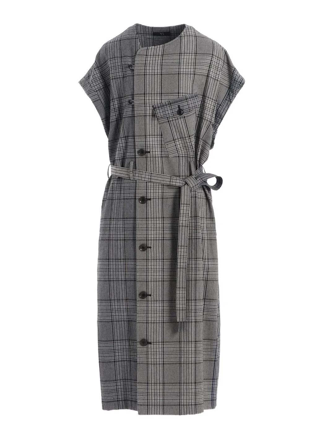 Grid Plaid Surgical Dress