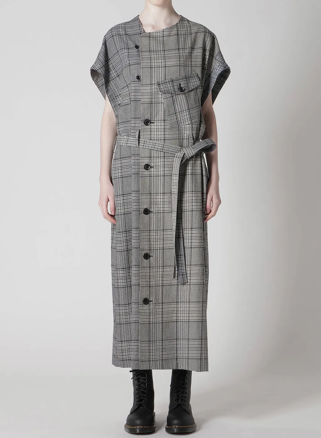 Grid Plaid Surgical Dress