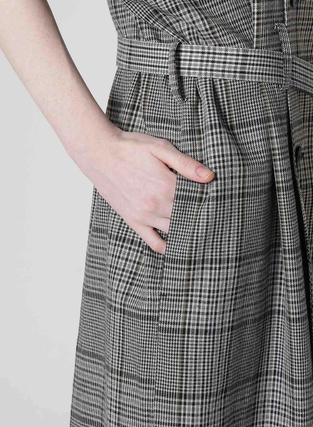 Grid Plaid Surgical Dress