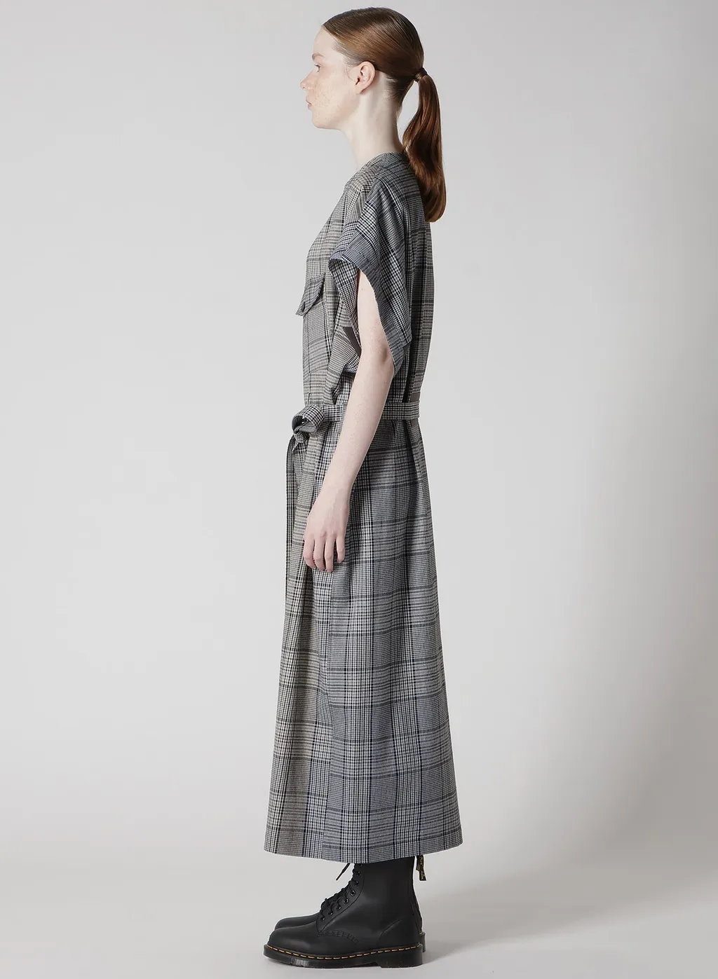 Grid Plaid Surgical Dress