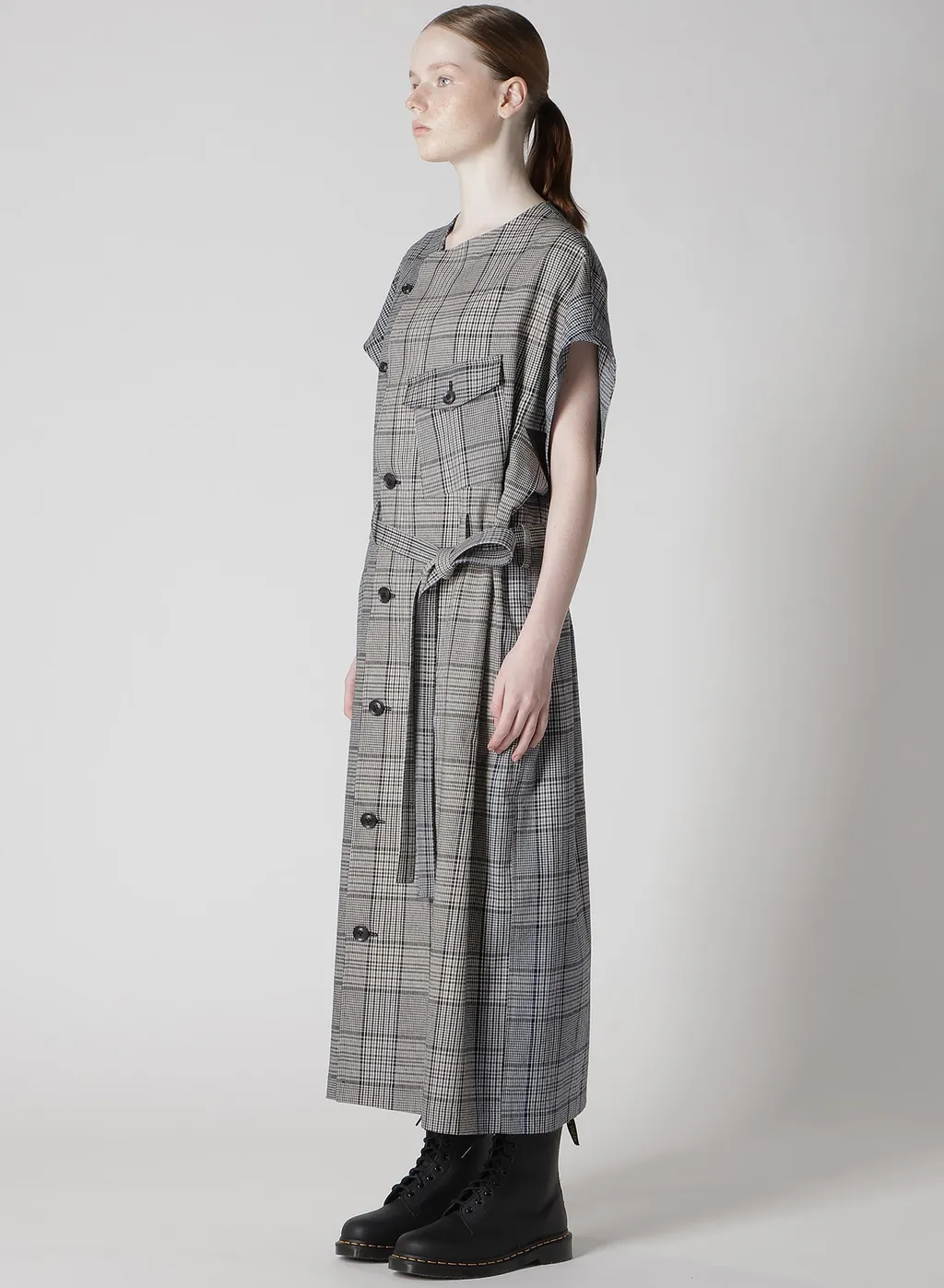 Grid Plaid Surgical Dress