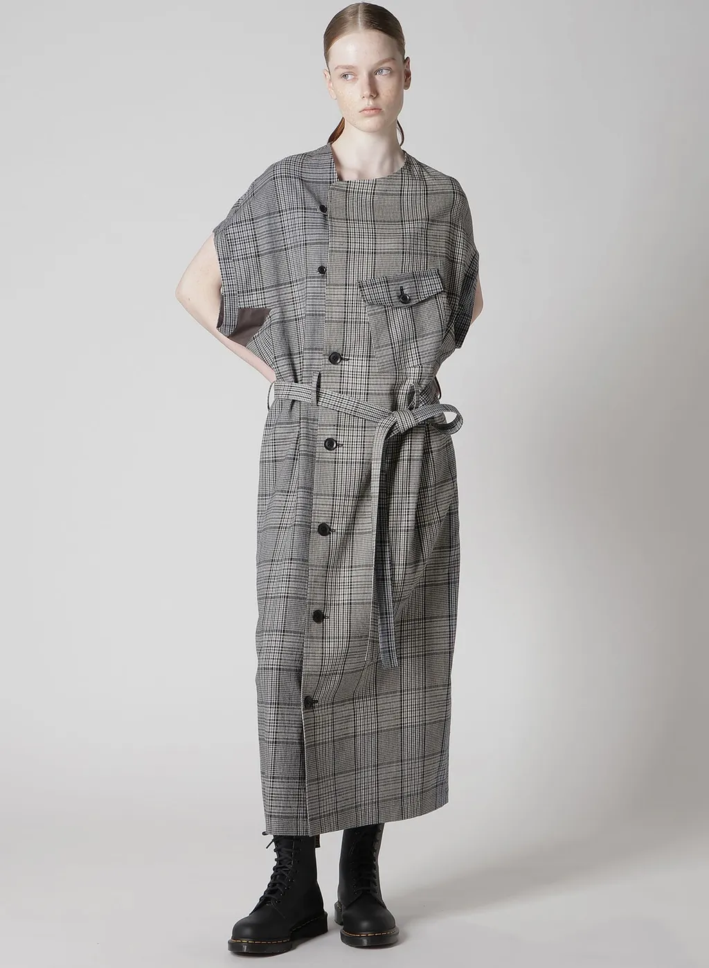 Grid Plaid Surgical Dress