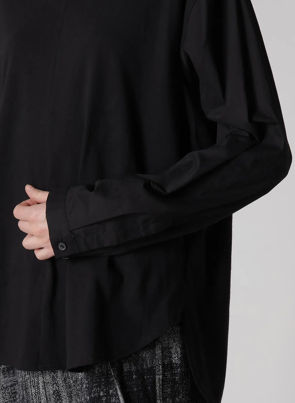 Cotton Lawn Cut&Sewn Combination Pullover