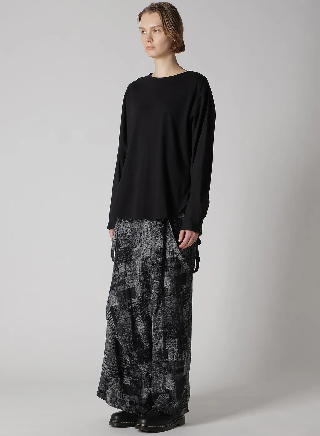 Cotton Lawn Cut&Sewn Combination Pullover