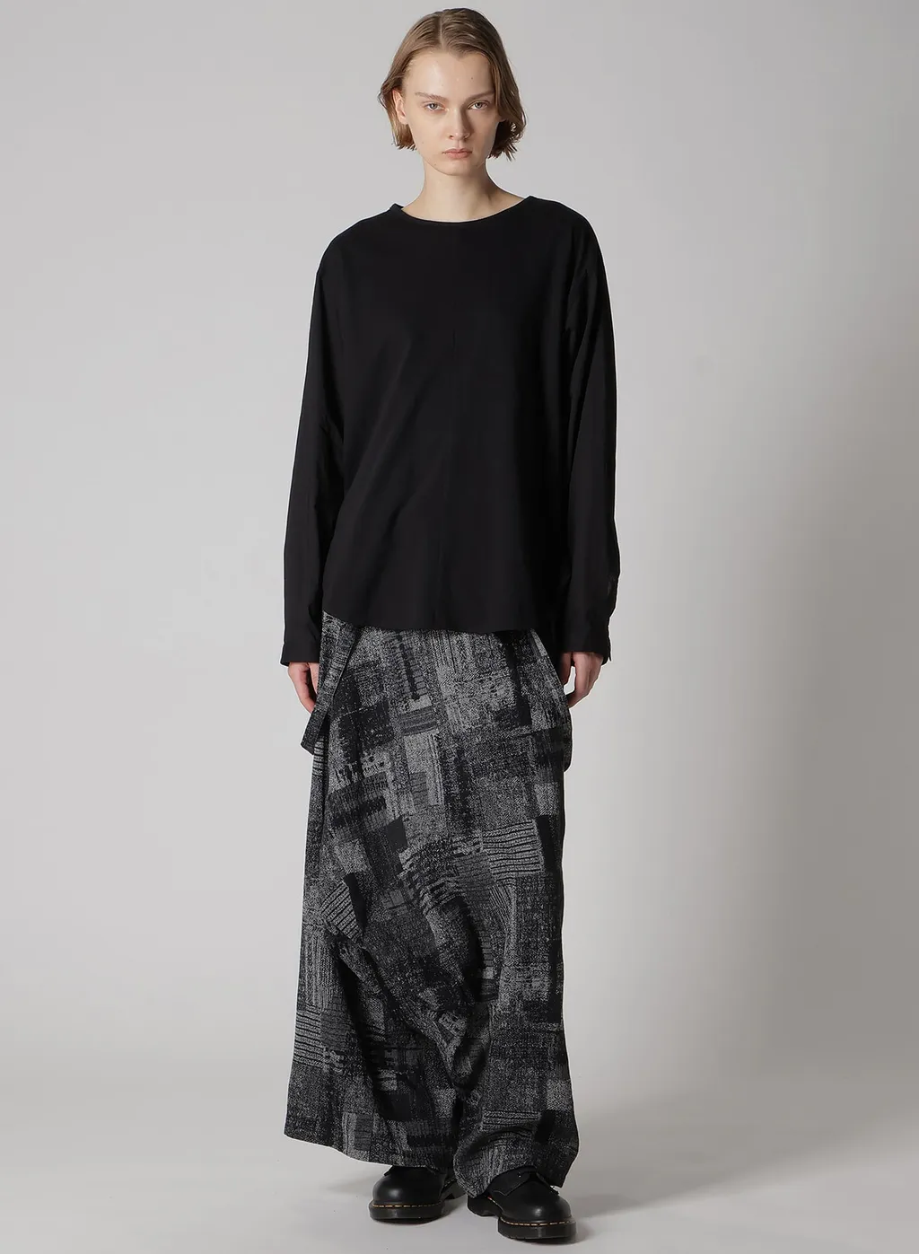 Cotton Lawn Cut&Sewn Combination Pullover
