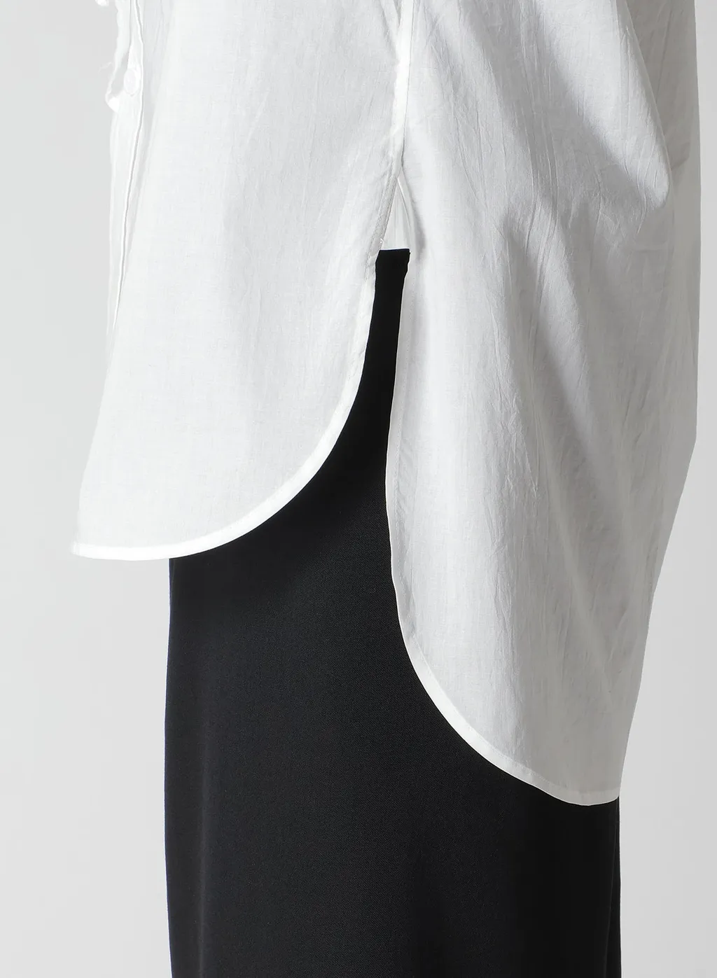 Cotton Lawn Untrimmed Frill Blouse