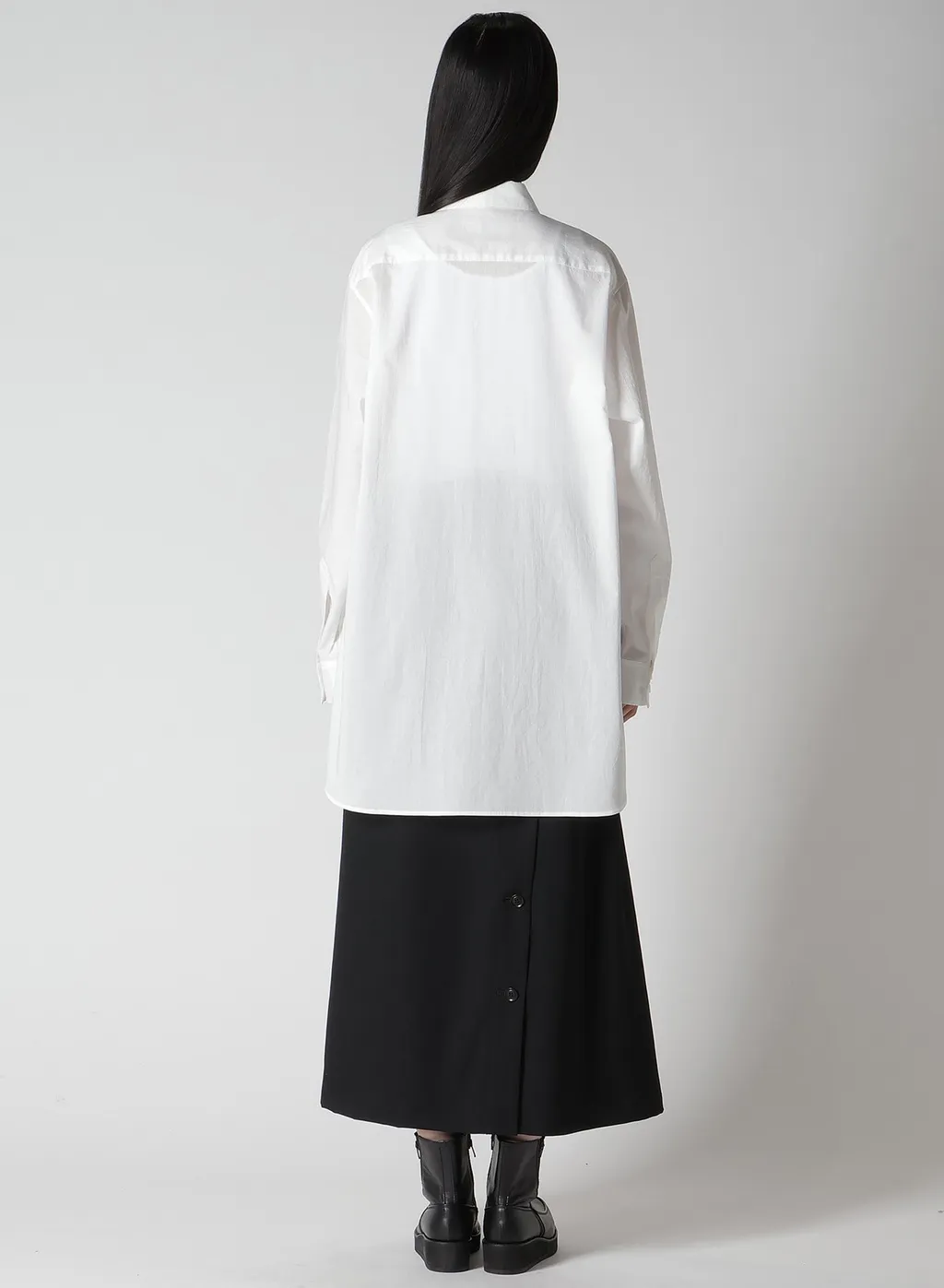 Cotton Lawn Untrimmed Frill Blouse