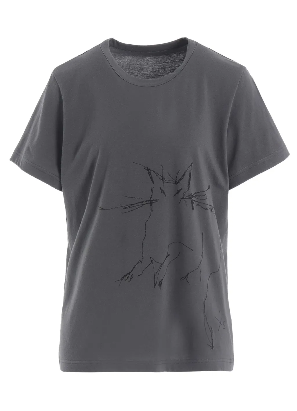 Cotton Jersey Animal Print Round Neck Half Sleeve T