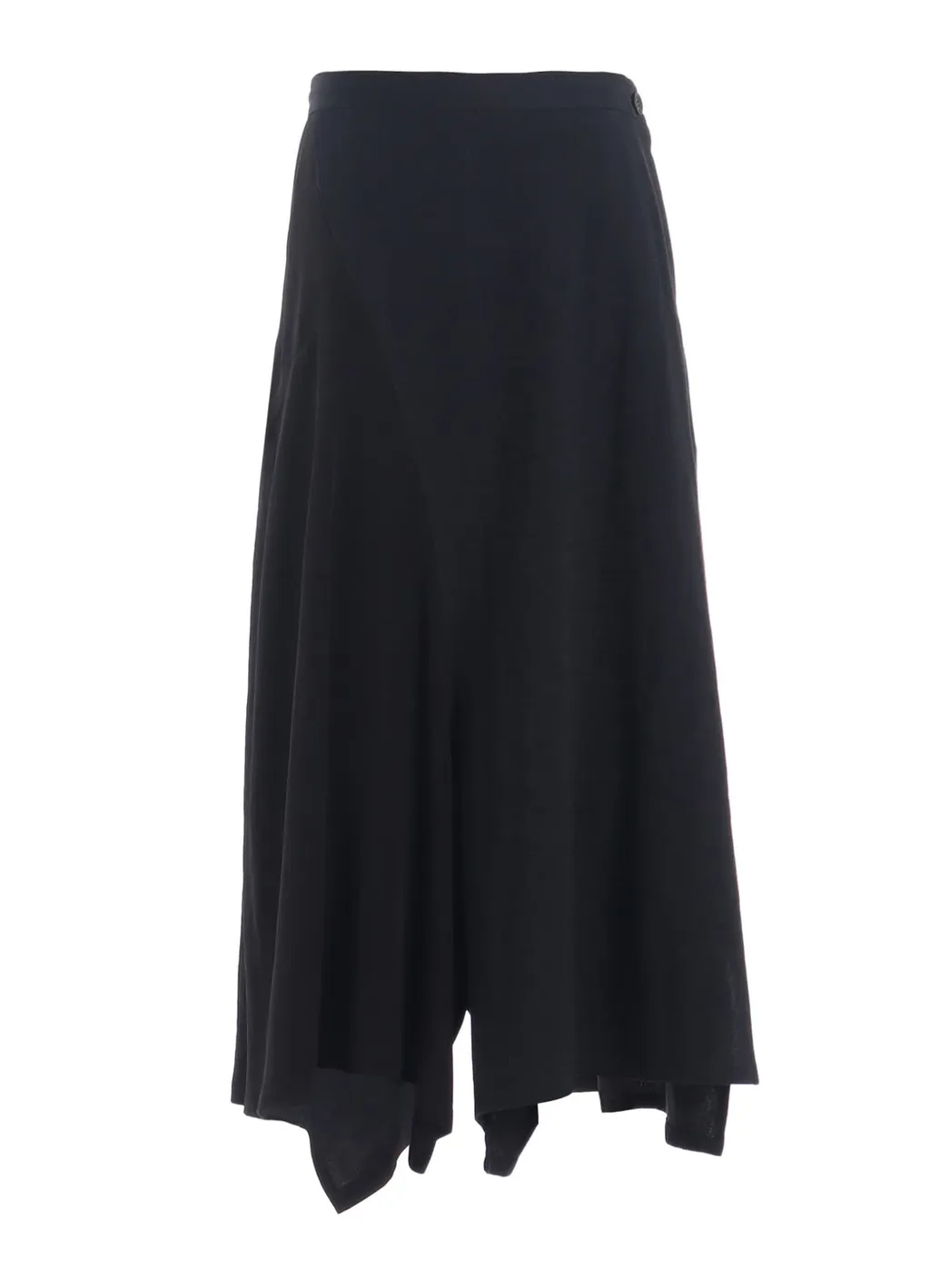 Crepe De Chine/6Oz Denim Right Dart Flare Pants