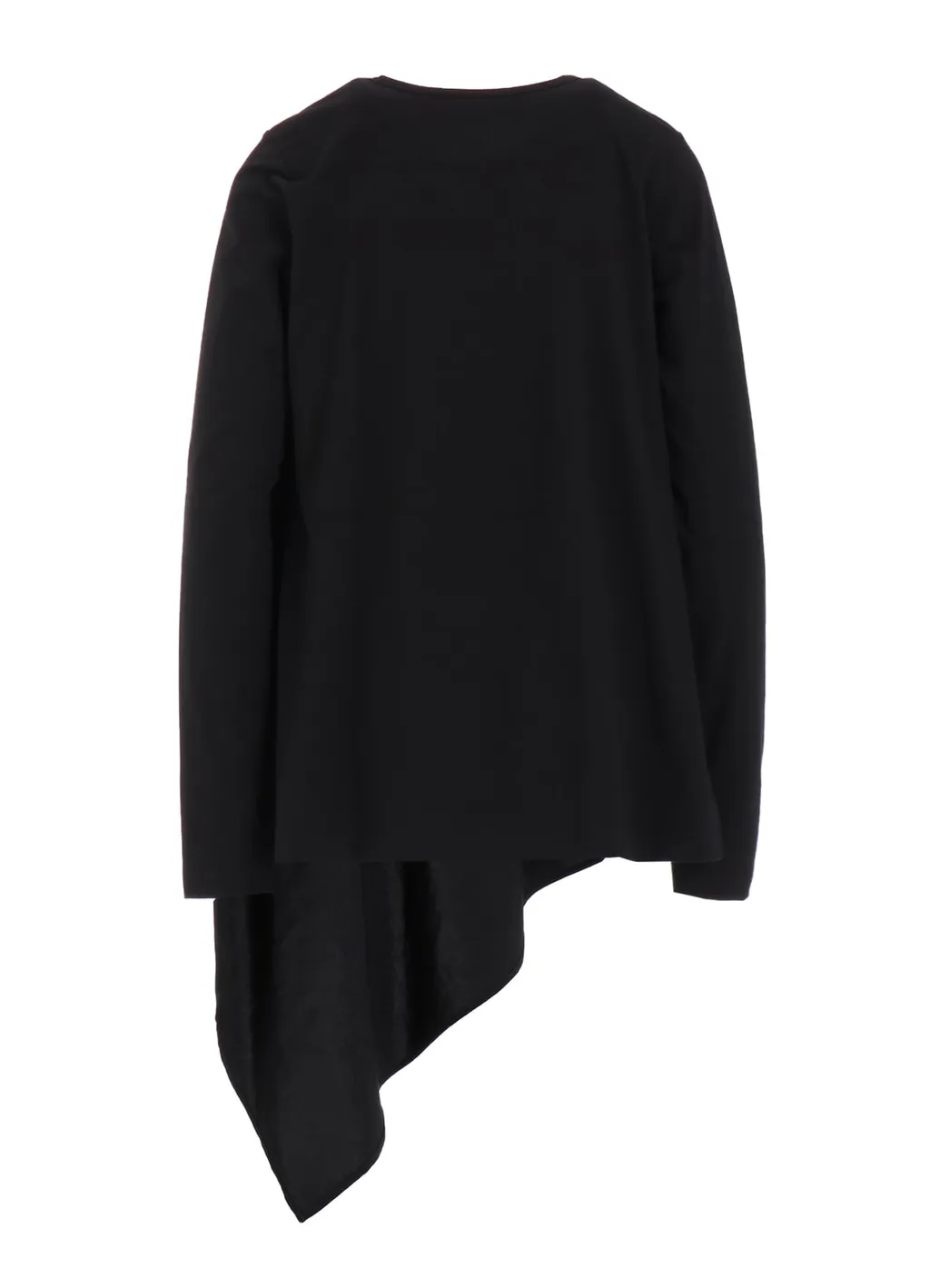 Crepe De Chine/Cotton Jersey Combination Long Sleeeve T