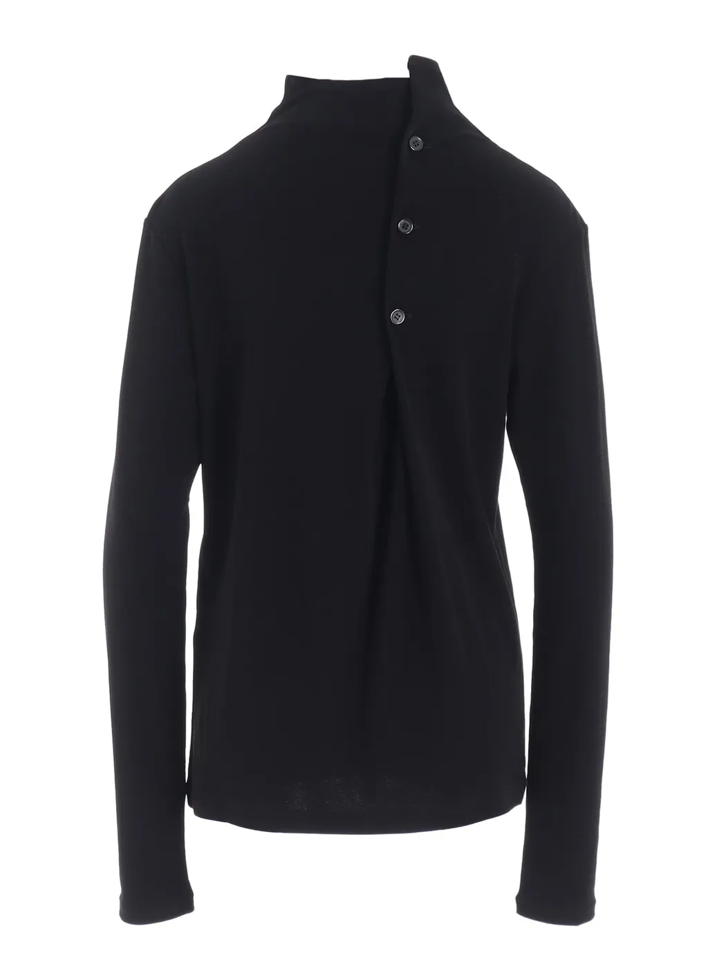 Hard-Twist Back Button Off-Neck T