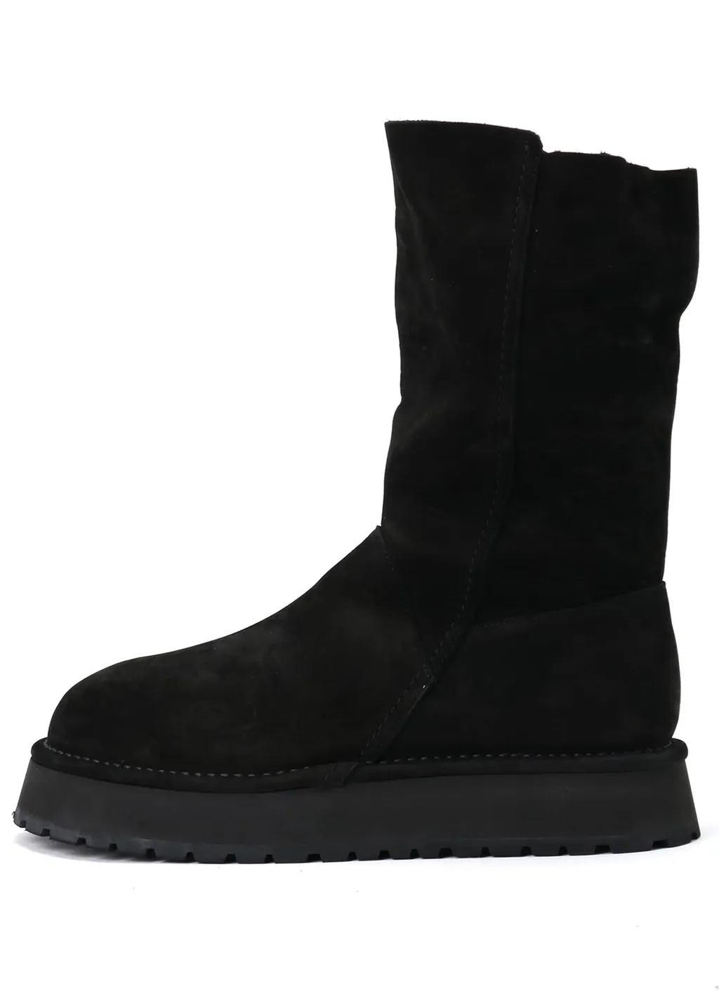 Nubuck Leather Slip-On Boots