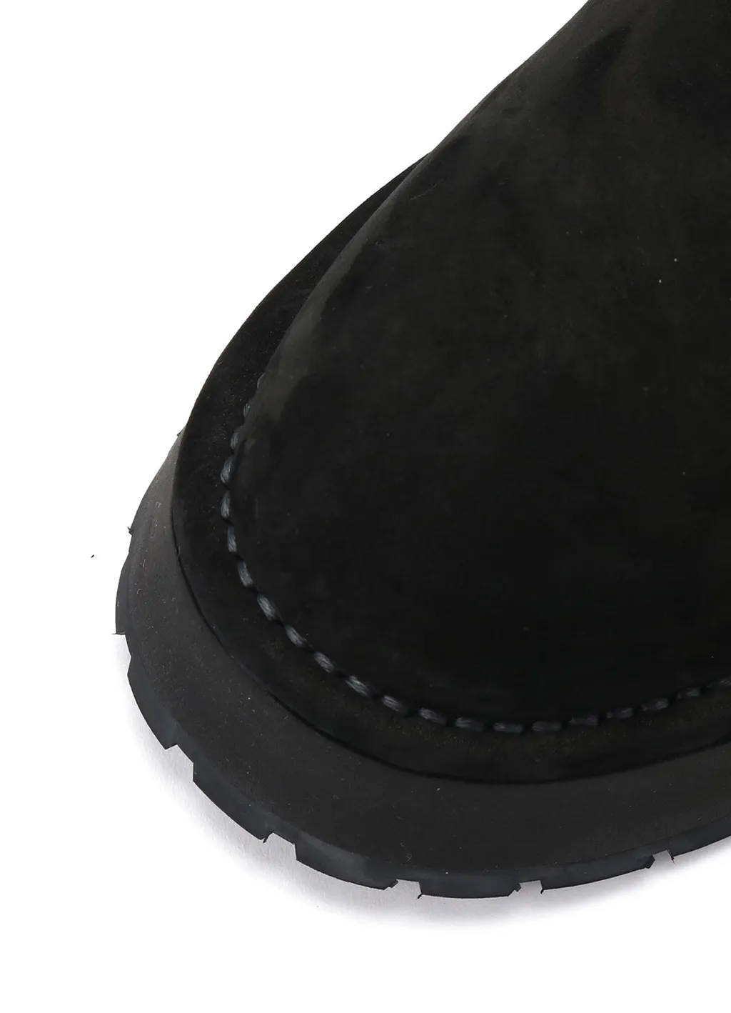 Nubuck Leather Slip-On Boots