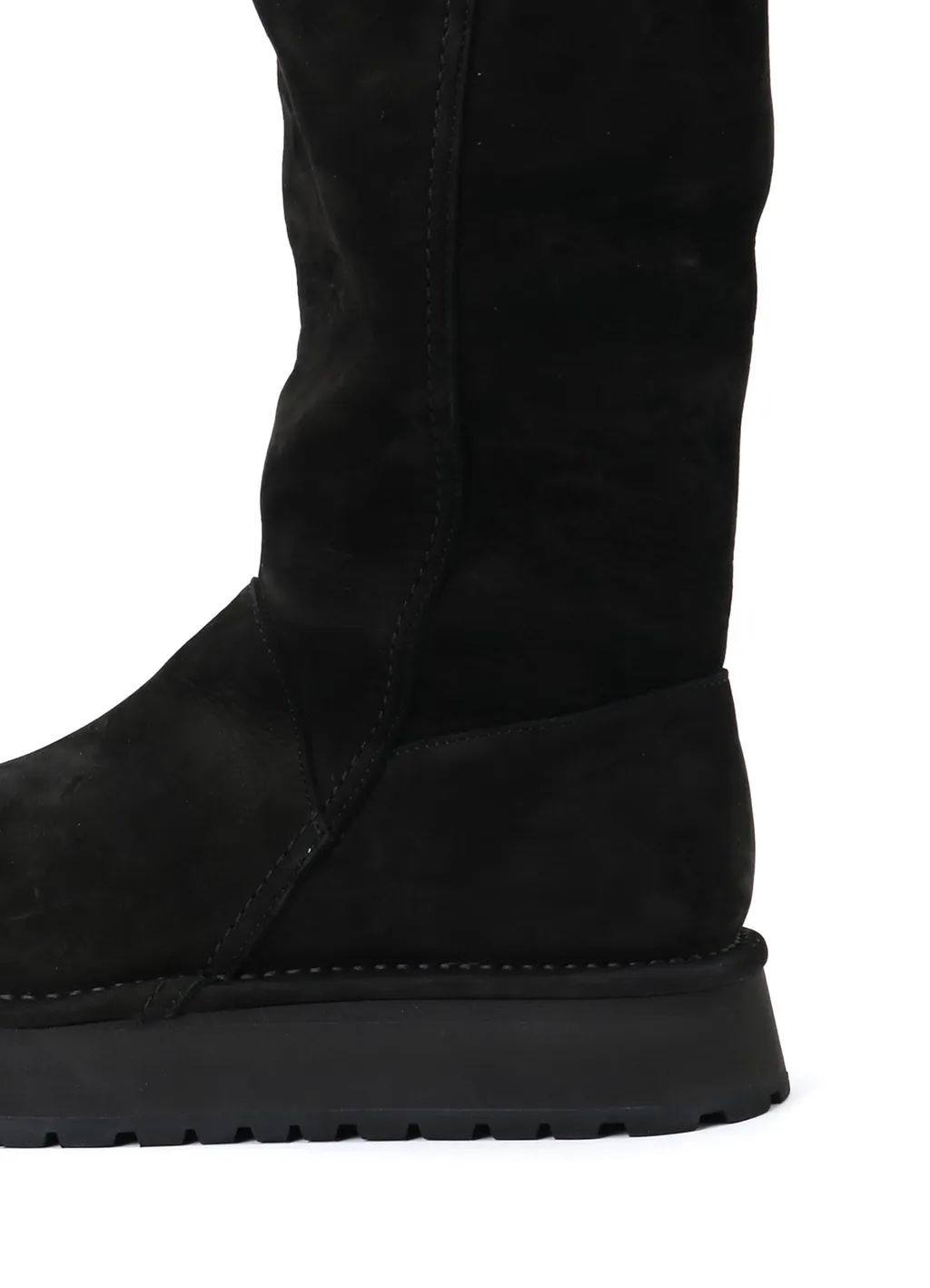 Nubuck Leather Slip-On Boots